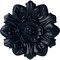 Ekena Millwork Emery Leaf Ceiling Medallion, Hand-Painted Midnight Dream, 7 5/8"OD x 1"P CM07EMMDF - alternate 1